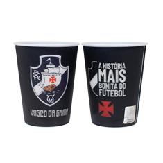 Jogo com 2 Copos De Plástico 3d Vasco 400ml