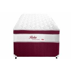 Cama Box Conjugado Solteiro: Colchão Molas Bonnel Rubio Euro Pillow (88x188x57) Herval