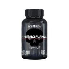 Termogênico Black Skull Thermo Flame - 120 Tabletes Sem Sabor