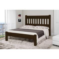 Cama de Casal Imperial de Madeira Maciça Tauari