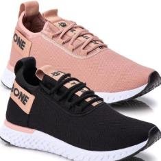 kit 2 Pares Tenis Feminino Esportivo Ultrabone Pro Ortopedico Academia