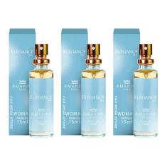 Kit 03 Perfume Feminino Amakha Paris Elegance Blue