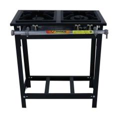 Fogão A Gás Industrial Extra 2 Queimadores 1 Duplo Com Pé E2d1p - Venâncio