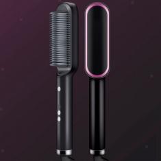 Escova 3 Em 1 Secadora Alisa Cabelo Rápido 110/220V Bivolt