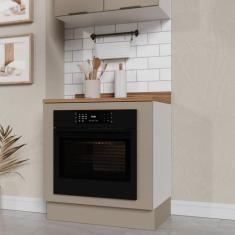 Balcão Forno de Embutir 80cm com Tampo e Rodapé Ipanema CabeCasa Madei