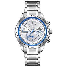 Relógio masculino Smael Display Luxuoso SL-9062 à prova d´ água (Cinza)