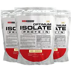 Kit 3x Optimum Isolate Whey Protein 900g - Bodybuilders Sabor Baunilha