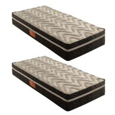 Colchão Solteiro Molas Extrapedic 28x88x188cm Íris Preto Elegancy/Black