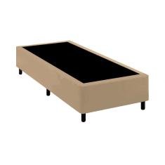 Base Cama Box Solteiro Comum Bege