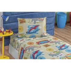 Jogo De Lençol Bouti Solteiro 3 Peças Estampado Várias Cores - Doce La