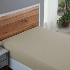 Lençol Hotel 200 Fios Queen Size Avulso com Elástico 100% Algodão Toqu