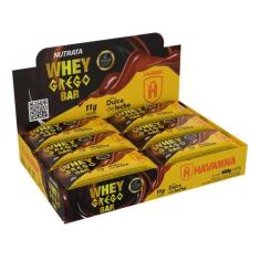 Whey Grego Bar Doce de Leite Havanna 12X40g - Nutrata, Dulce de leche 