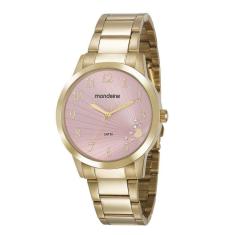 Relogio Feminino Dourado Mondaine 53756lpmvde1