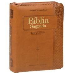 Bíblia Sagrada Letra Grande com índice digital e zíper