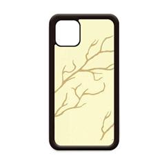 Capa com estampa de plantas abstratas de ramo para iPhone 11 Pro Max para Apple Mobile Case Shell