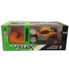 Carrinho de Brinquedo Miniatura BUGGY Quadriciclo C/ Rampa Usual 629 Laranja