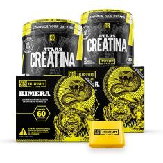 Kit 2x Kimera Thermo + 2x Creatina Atlas 90g + Porta caps - Iridium Labs