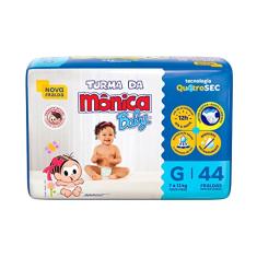 Fralda Turma da Mônica Baby Mega G 44 Unidades