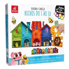 Quebra-cabeças do 1 ao 10 brinquedo infantil educativo