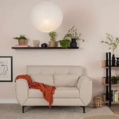 sofá 2 lugares piacenza linho bege 152 cm