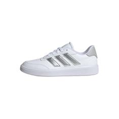 Tênis Adidas Courtblock Feminino Branco e Prata
