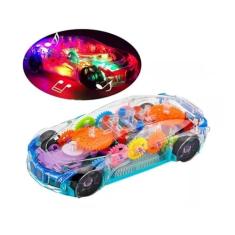 Brinquedo Carrinho Bate Volta Som Corrida Luz Engrenagem Led