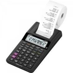 Calculadora Com Bobina Casio Hr-8rc-we-b-dc 12 Dígitos Preta