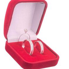 Par De Alianças De Prata 950 Compromisso Namoro + Solitário - DR Joias