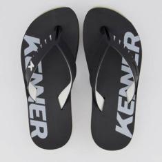 Chinelo Kenner RED Preto e Branco-Masculino