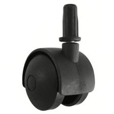 Rodízio de Pressão Plástico Preto com Pino Para Móveis e Cama Box Rodi