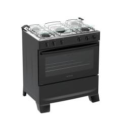 Fogão 5 Bocas Atlas Mônaco Plus, Preto, Bvolt