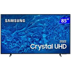 Smart TV Samsung LED 85 Polegadas 4K Wi-Fi Crystal UHD UN85BU8000GXZDÂ Comando de Voz