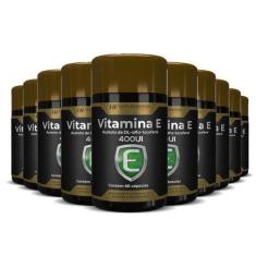 10X Vitamina E 400Ui Alfa Tocoferol 60 Caps Hf Suplementos
