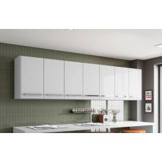 Armario Aereo Cozinha 7 Portas Branco Bangladesh Brienza Movelaria - C