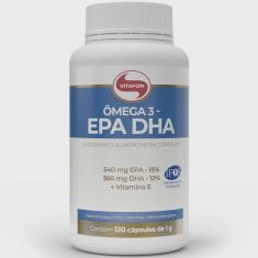 Omega 3 epa dha 1000mg Óleo de Peixe c/ 120 capsulas Vitafor