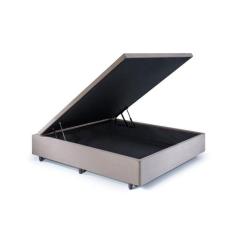 Base Box Baú Viúva em Suede 120x203x42cm - B&G