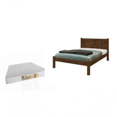 Cama Casal Com Colchão D33 138x188x12 Framar Paola Malbec - FRAMAR MÓV