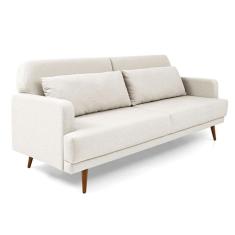 Sofá-Cama 3 Lugares Mh-1605 Herval Linho Bege C