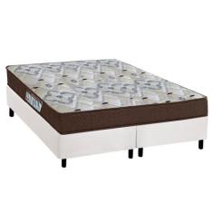 Cama Box Queen: Colchão Espuma Ortobom D45/EP Fort Tech ISO 150 + Base