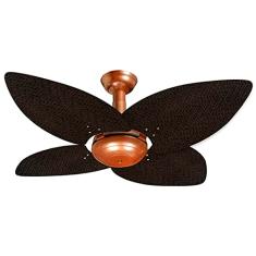 Ventilador de Teto Office Jet Aspen Venti-Delta Cobre Rattan Marrom 220V