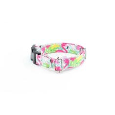 Coleira Cachorro Smooty Pet Flamingo Tamanho P