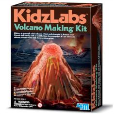 Kit Construa Seu Vulcão Kidz Labs, 4M, Multicolorido