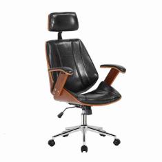 Cadeira de Escritório Juliette Presidente Giratória Preta G24 - Gran B