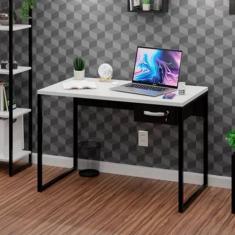 Mesa De Escritório Escrivaninha Industrial 1 Gaveta 100cm - Netmobil