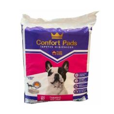 Tapetes Higiênicos Confort Pads 80x60cm 07 Unidades P/ Pets - Confort 