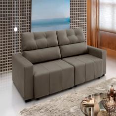 Sofá Alaska Retrátil e Reclinável 2 Lugares 230cm Marrom