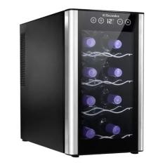 Imagem de Adega de Vinho Climatizada Electrolux 8 garrafas Uma Porta Acabamento em Alumínio (ACB08) Bivolt