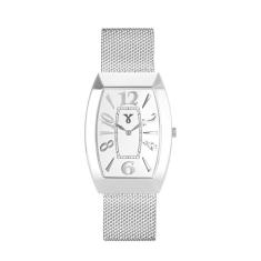 Relógio De Pulso Jean Vernier Pulseira Aço Jv00011A