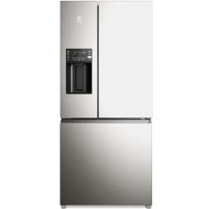 Geladeira Electrolux Frost Free 540L Efficient com AutoSense e Dispenser de Água e Gelo 3 Portas Cor Inox Look (IM8IS)