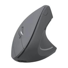 Mouse Sem Fio Recarregavel 2.4 Ghz Vertical Ergonomico Ortopedico Power Fit 1600 Dpi Cinza Usb - Pm300